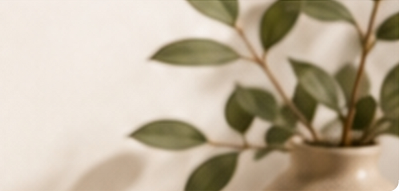 Home corner with a leaf lamp